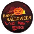 Signmission Corrugated Plastic Sign With Stakes 16in Circular-Happy Halloween C-16-CIR-WS-Happy Halloween